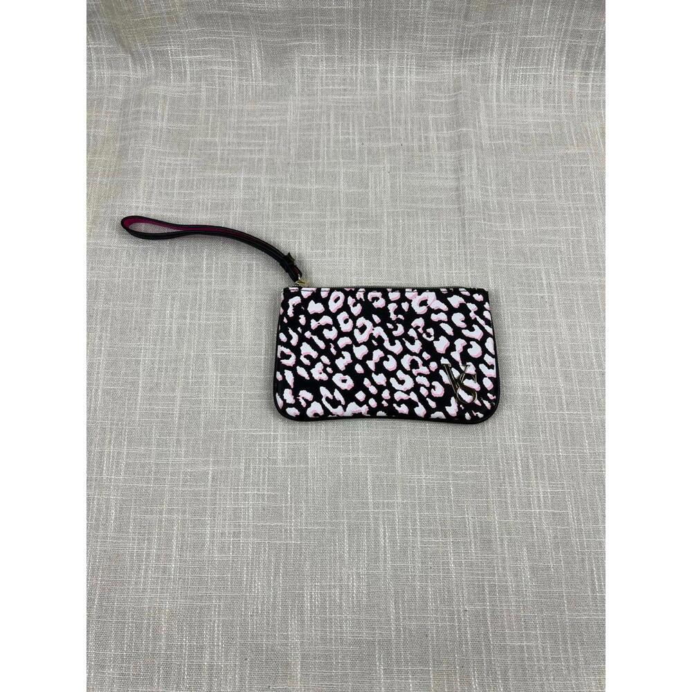Victoria's Secret Women's Leopard Print Wristlet Clutch Bag
